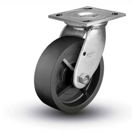 COLSON Colson® 4 Series Swivel Plate Caster 4.05109.839 SS - Solid Polyolefin 5" Dia. 650 Lb. Cap. 4.05109.839 SS